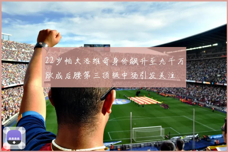 22岁帕夫洛维奇身价飙升至九千万欧成后腰第三顶级中场引发关注